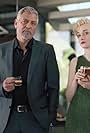 George Clooney and Julia Garner in Nespresso: The Bet (2023)