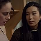 Kaya Scodelario and Amanda Zhou in Spinning Out (2020)