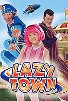 Stefán Karl Stefánsson, Magnús Scheving, and Julianna Rose Mauriello in LazyTown (2002)