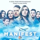 Athena Karkanis, Luna Blaise, Josh Dallas, J.R. Ramirez, Melissa Roxburgh, Parveen Kaur, and Jack Messina in Manifest (2018)