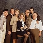Candice Bergen, Faith Ford, Joe Regalbuto, Pat Corley, Charles Kimbrough, Robert Pastorelli, and Grant Shaud in Murphy Brown (1988)
