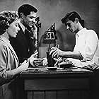 Anthony Perkins, John Gavin, and Vera Miles in Psycho (1960)
