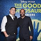 Peter Sohn and Jeffrey Wright at an event for The Good Dinosaur (2015)
