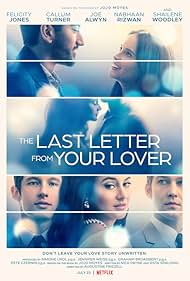 Felicity Jones, Shailene Woodley, Callum Turner, Joe Alwyn, and Nabhaan Rizwan in The Last Letter from Your Lover (2021)