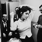 "Raintree County" Elizabeth Taylor and Montgomery Clift in the make-up room