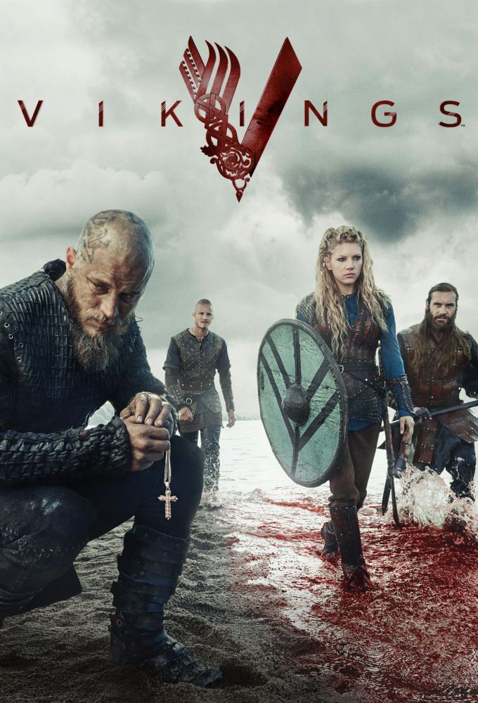 Katheryn Winnick, Travis Fimmel, Alexander Ludwig, and Clive Standen in Vikings (2013)