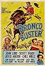 Scott Brady, Joyce Holden, John Lund, and Chill Wills in Bronco Buster (1952)