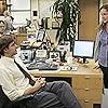 Creed Bratton, Jenna Fischer, Rainn Wilson, John Krasinski, B.J. Novak, Oscar Nuñez, and Angela Kinsey in The Office (2005)