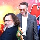 Jack Black and Seth Rogen at an event for The Super Mario Bros. Movie (2023)