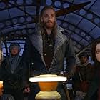 Robert Sheehan, Hera Hilmar, and Leifur Sigurðarson in Mortal Engines (2018)