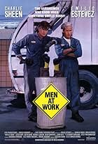Charlie Sheen and Emilio Estevez in Men at Work (1990)