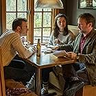 Chris Evans, Rian Johnson, and Ana de Armas in Knives Out (2019)