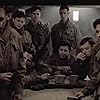 Dexter Fletcher, Colin Hanks, Philip Barantini, George Calil, Robin Laing, Ross McCall, Rene L. Moreno, Matthew Settle, Douglas Spain, and Nicholas Aaron in Band of Brothers (2001)