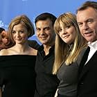 Actors Michael Fassbender, Lucy Russell, director Francois Ozon, actors Romola Garai and Sam Neil attend a photocall to promote the movie Angel during the 57th Berlin International Film Festival (Berlinale) on February 17, 2007 in Berlin, Germany
