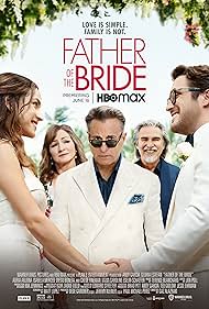 Andy Garcia, Gloria Estefan, Diego Boneta, James J. Zito III, and Adria Arjona in Father of the Bride (2022)