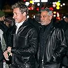 Brad Pitt and George Clooney in Wolfs (2024)