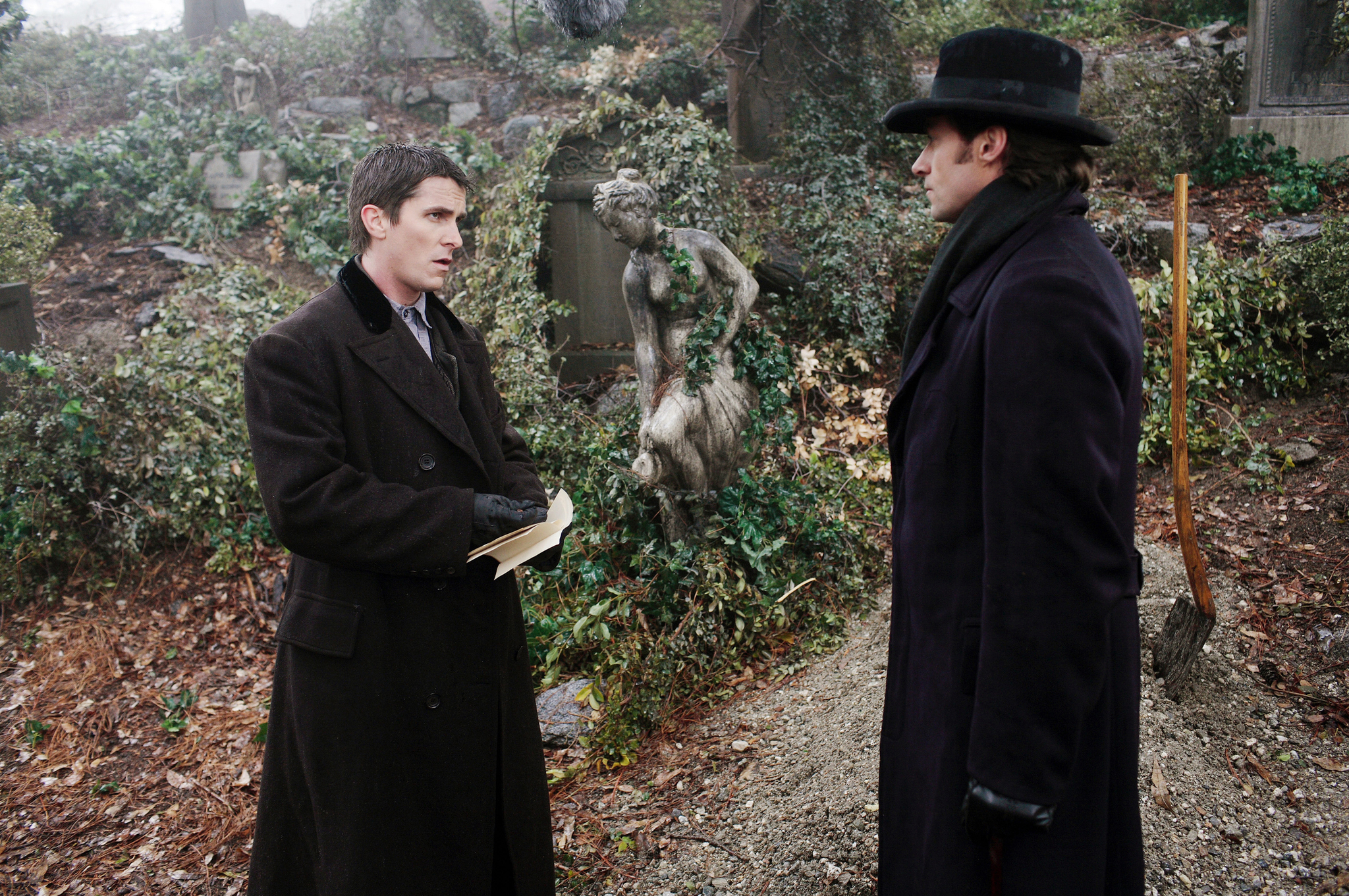 Christian Bale and Hugh Jackman in The Prestige (2006)