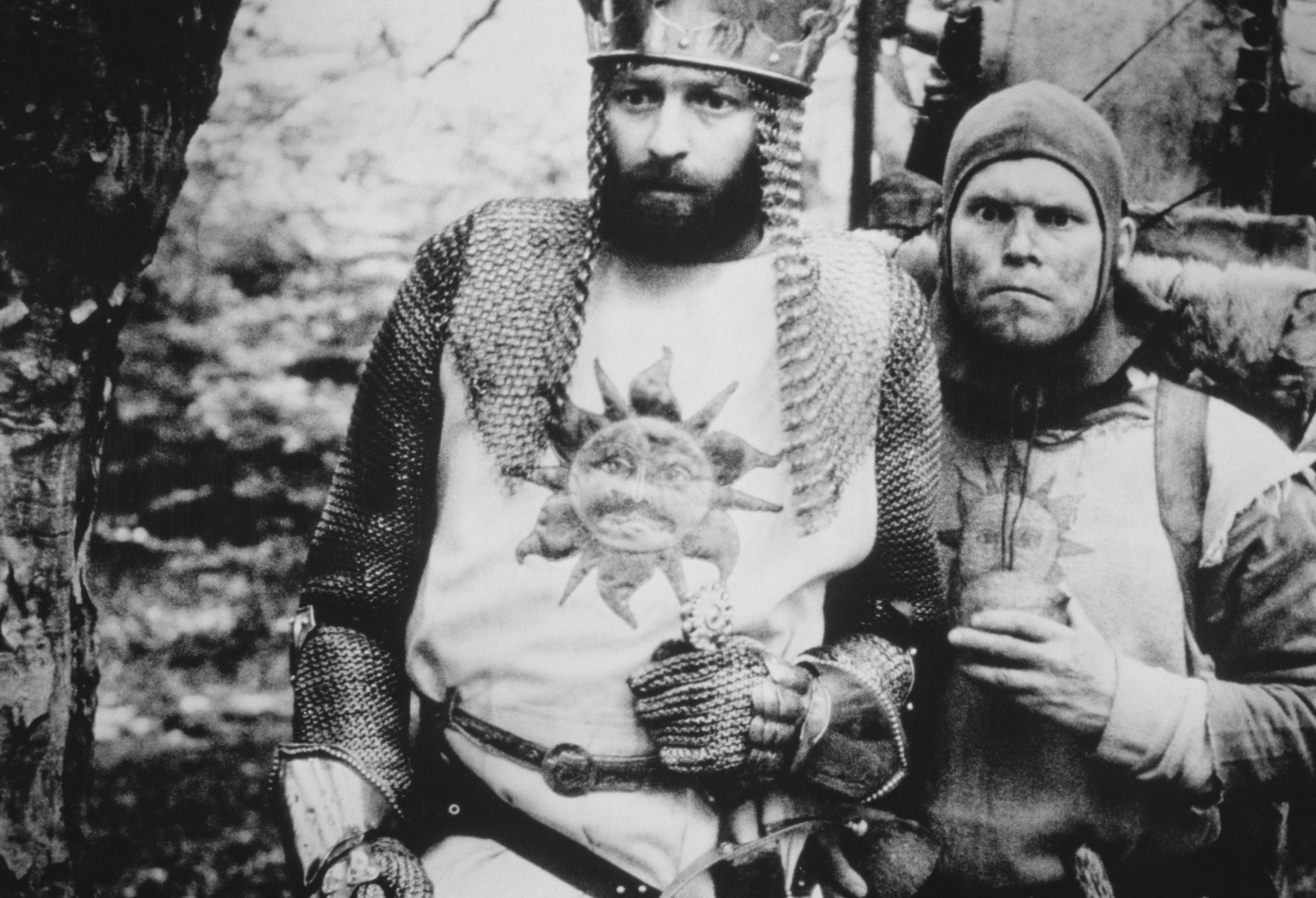 Terry Gilliam, Graham Chapman, and Monty Python in Monty Python and the Holy Grail (1975)