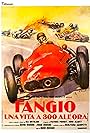 John Alcott, Riz Ortolani, Juan Manuel Fangio, Hugh Hudson, Gualtiero Jacopetti, and Peter Taylor in Fangio: Una vita a 300 all'ora (1980)