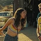 Brad Pitt, Lena Dunham, and Margaret Qualley in Once Upon a Time... in Hollywood (2019)