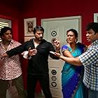 Prashanth, Ashutosh Rana, Anandraj, and Devadarshini Chetan in Johnny (2018)