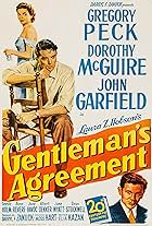 Gregory Peck, John Garfield, and Dorothy McGuire in Gentleman's Agreement (1947)