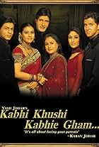 Amitabh Bachchan, Hrithik Roshan, Kajol, Kareena Kapoor, Jaya Bachchan, and Shah Rukh Khan in Kabhi Khushi Kabhie Gham... (2001)
