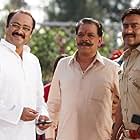 Ajay Devgn, Sachin Khedekar, and Govind Namdeo in Singham (2011)