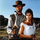 Clint Eastwood and Marianne Koch in A Fistful of Dollars (1964)