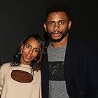 Kerry Washington and Nnamdi Asomugha at an event for If Beale Street Could Talk (2018)