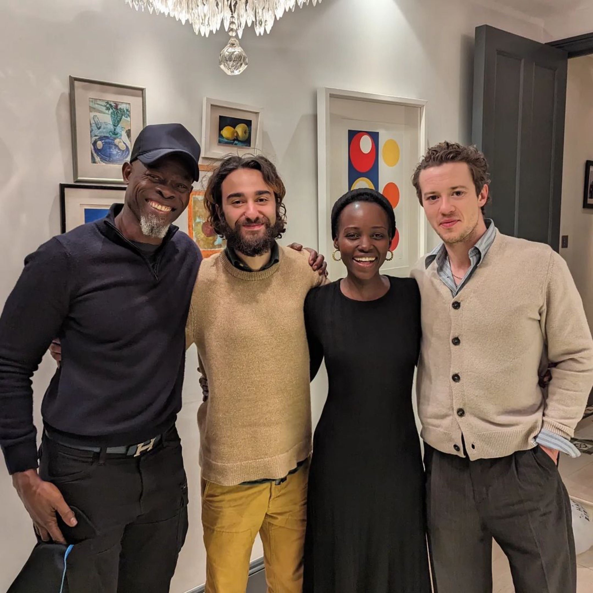 Djimon Hounsou, Alex Wolff, Lupita Nyong'o, and Joseph Quinn in A Quiet Place: Day One (2024)