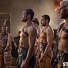 Manu Bennett, Peter Mensah, Andy Whitfield, Siaosi Fonua, and Jai Courtney in Spartacus (2010)