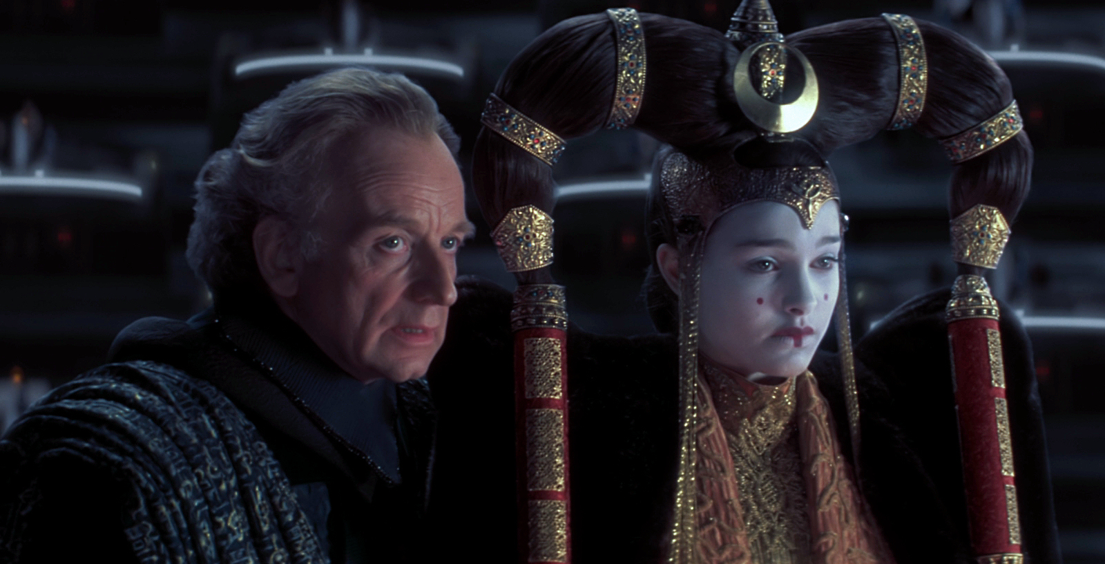 Natalie Portman, Ian McDiarmid, and Keira Knightley in Star Wars: Episode I - The Phantom Menace (1999)