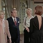 Stéphane Audran, Jean-Pierre Cassel, Paul Frankeur, Bulle Ogier, Fernando Rey, and Delphine Seyrig in The Discreet Charm of the Bourgeoisie (1972)