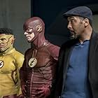 Jesse L. Martin, Grant Gustin, and Keiynan Lonsdale in The Flash (2014)