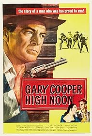 Gary Cooper, Lloyd Bridges, Lee Van Cleef, Katy Jurado, Ian MacDonald, Robert J. Wilke, and Sheb Wooley in High Noon (1952)