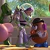 Tim Allen, Annie Potts, John Ratzenberger, Wallace Shawn, and Don Rickles in Toy Story (1995)