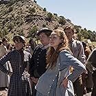 Merritt Wever, Thomas Brodie-Sangster, Samantha Soule, and Kayli Carter in Godless (2017)