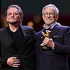 Steven Spielberg and Bono at an event for The Fabelmans (2022)