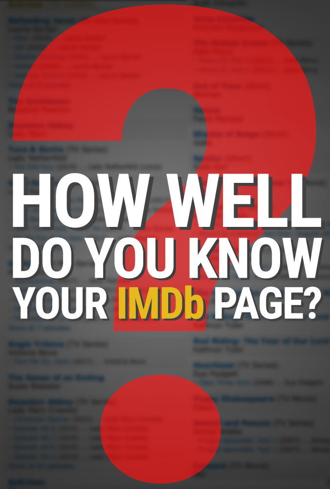 How Well Do You Know Your IMDb Page? (2020)