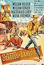 William Holden, William Bendix, Macdonald Carey, and Mona Freeman in Streets of Laredo (1949)