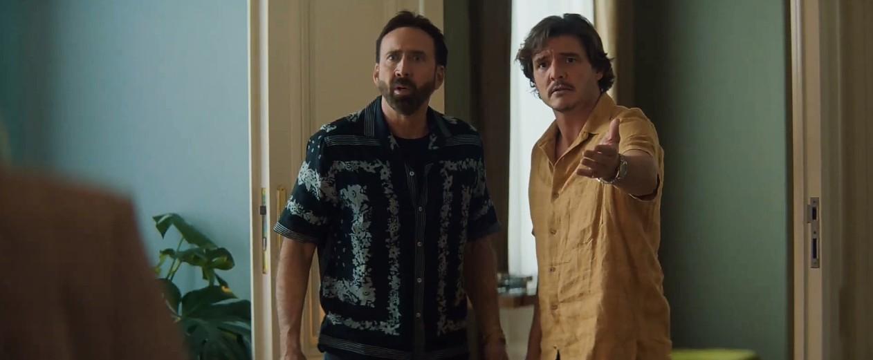 Nicolas Cage and Pedro Pascal in The Unbearable Weight of Massive Talent (2022)