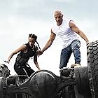 Vin Diesel and Nathalie Emmanuel in F9: The Fast Saga (2021)