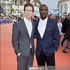 SEPTEMBER 06: US director and actor Daryl Wein (L) and US actor Jerod Haynes pose as they arrive for the screening of 'The Music of Silence', during the 43rd Deauville American Film Festival on September 6, 2017 in Deauville, France.