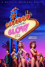 Jackie Tohn, Alison Brie, Sydelle Noel, Kia Stevens, Betty Gilpin, Kate Nash, Britney Young, and Gayle Rankin in GLOW (2017)