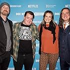 Larisa Oleynik, Danny Tamberelli, Scott Barber, and Adam Sweeney at an event for The Orange Years: The Nickelodeon Story (2018)