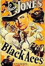 Buck Jones, Kay Linaker, and Silver in Black Aces (1937)