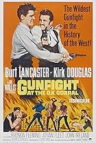Kirk Douglas, Burt Lancaster, Rhonda Fleming, and Jo Van Fleet in Gunfight at the O.K. Corral (1957)
