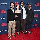 Emma Stone, Benny Safdie, Nathan Fielder, and Dave McCary at an event for The Curse (2023)