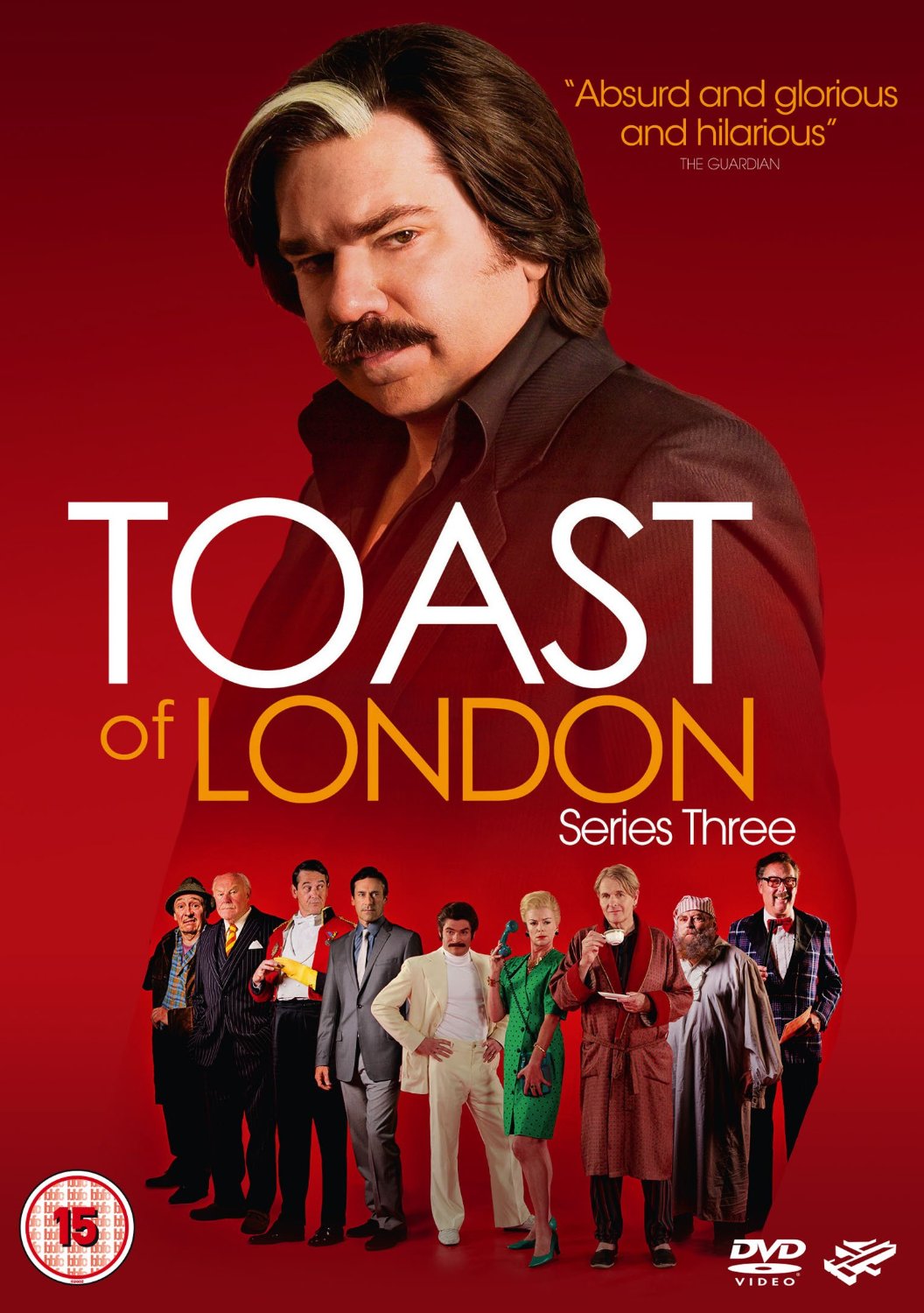 Brian Blessed, Robert Bathurst, Jon Hamm, Doon Mackichan, and Matt Berry in Toast of London (2012)